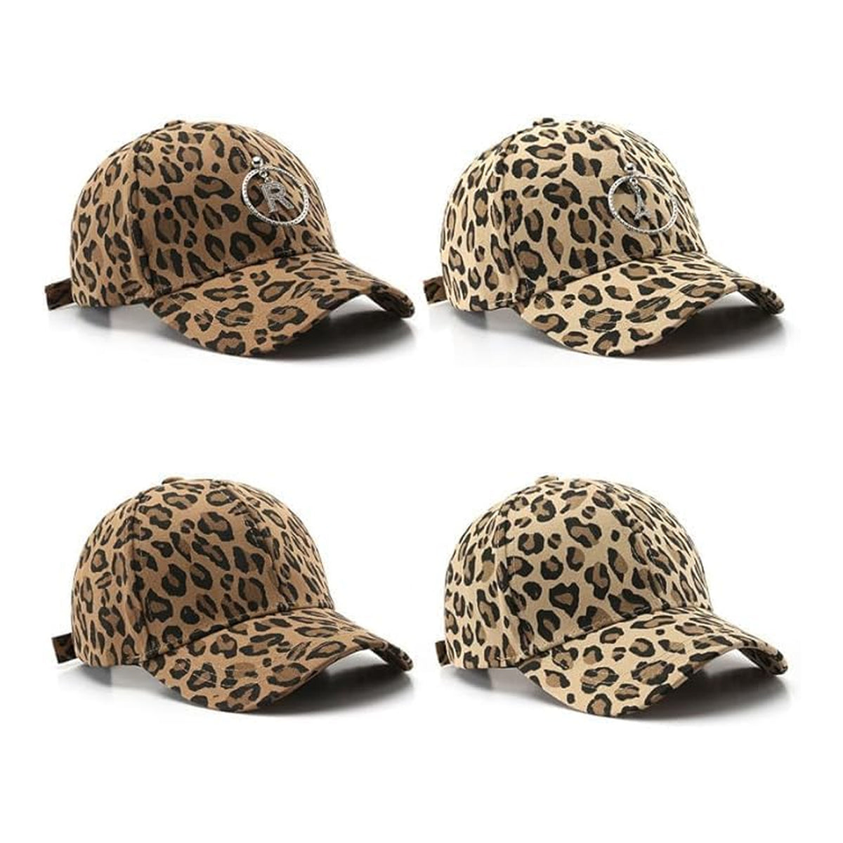 BSLVWG Gorra de béisbol con patrón de leopardo para mujer, ajustable - foto 6