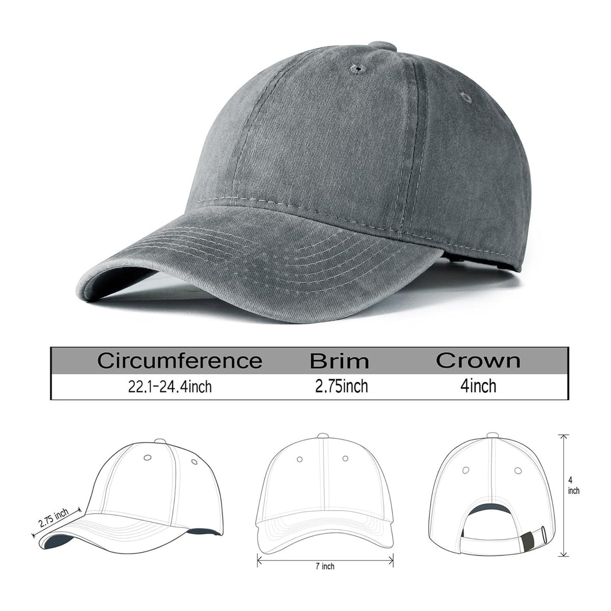 Edoneery Sombrero de Béisbol para Hombres y Mujeres - foto 6