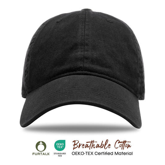 FURTALK Gorra de béisbol unisex de algodón lavado sin estructura, ajustable - foto 2