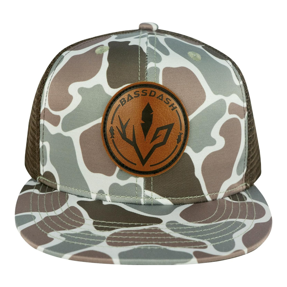 BASSDASH Gorra de Camionero de Ala Plana Ajustable con Snapback y Malla - foto 2