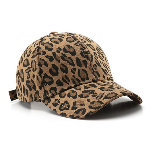 BSLVWG Gorra de béisbol con patrón de leopardo para mujer, ajustable - foto 1
