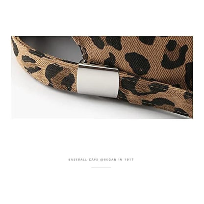 BSLVWG Gorra de béisbol con patrón de leopardo para mujer, ajustable - foto 5
