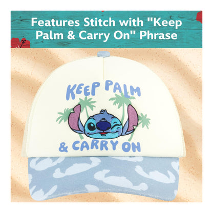 Disney Stitch Dad Hat, Sombrero de algodón para adulto con visera curva - foto 3