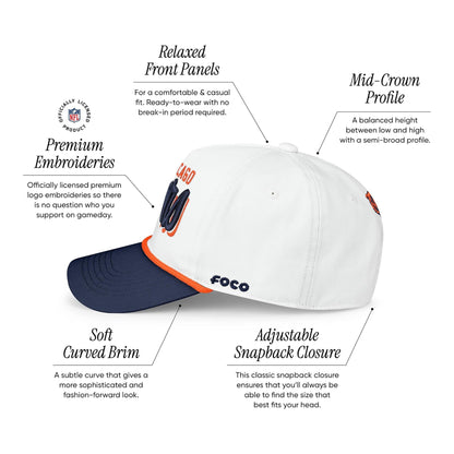 FOCO Gorra con logotipo del equipo de la NFL para hombre con script Monty - foto 3