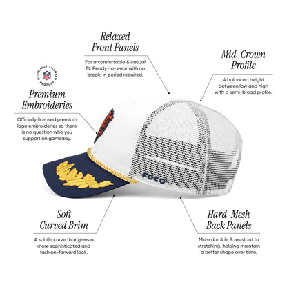 FOCO Gorra de camionero de malla con logotipo de equipo de la NFL para hombre - foto 2