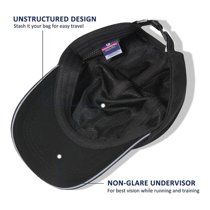 GADIEMKENSD Gorra para correr de mujer, gorra de rendimiento con malla - foto 3
