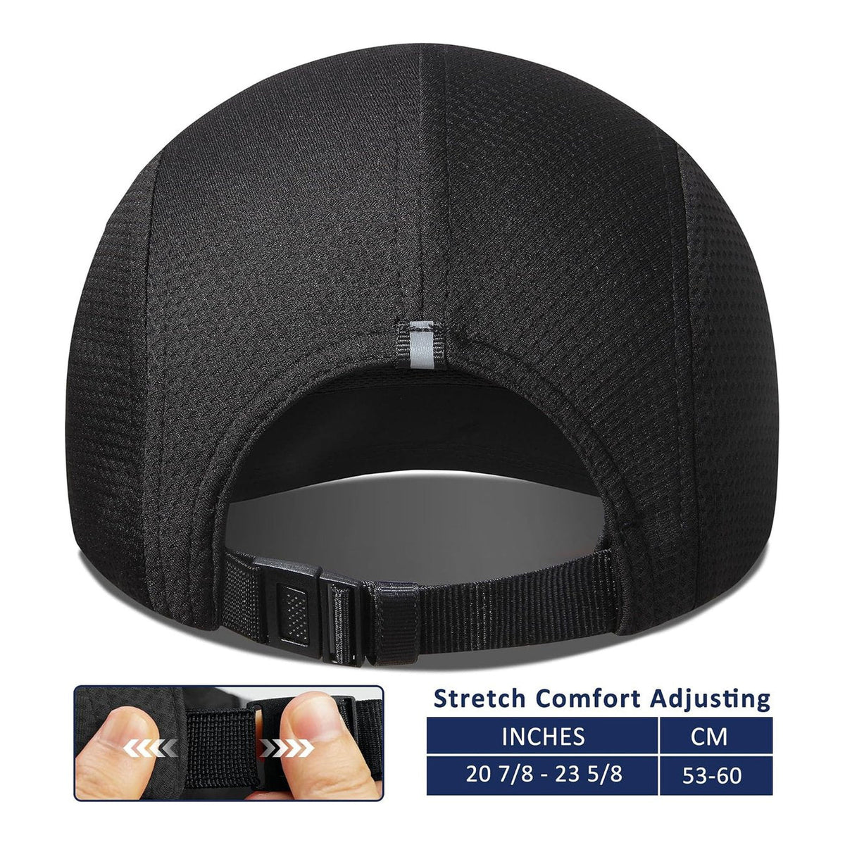 GADIEMKENSD Gorra para correr de mujer, gorra de rendimiento con malla - foto 4