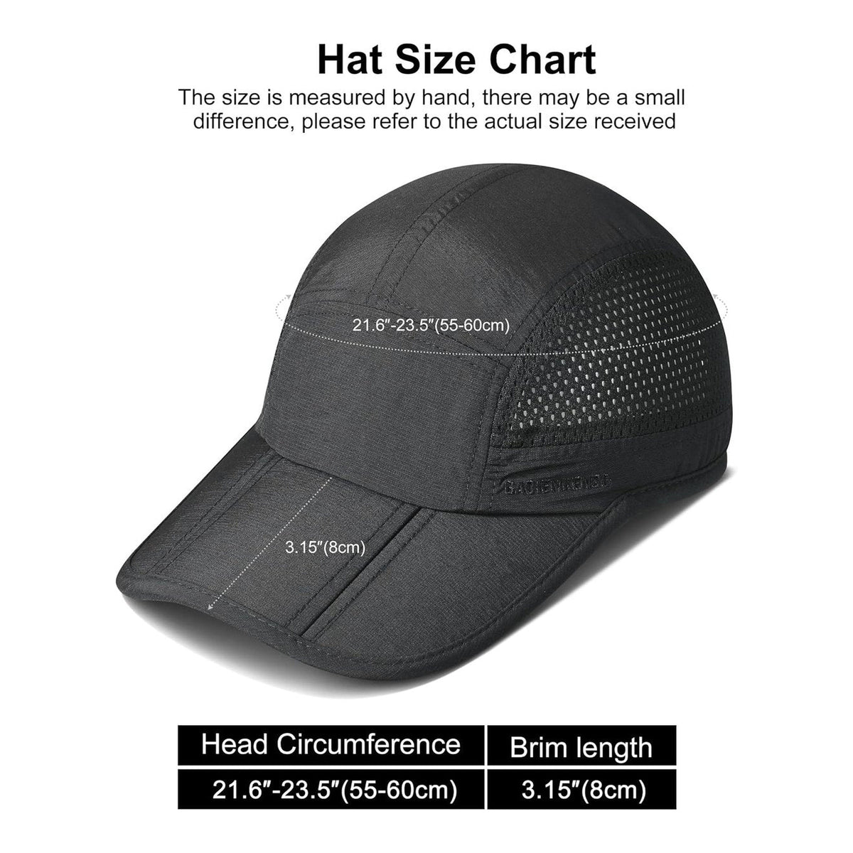 GADIEMKENSD Sombrero plegable para hombre de ala larga - foto 5