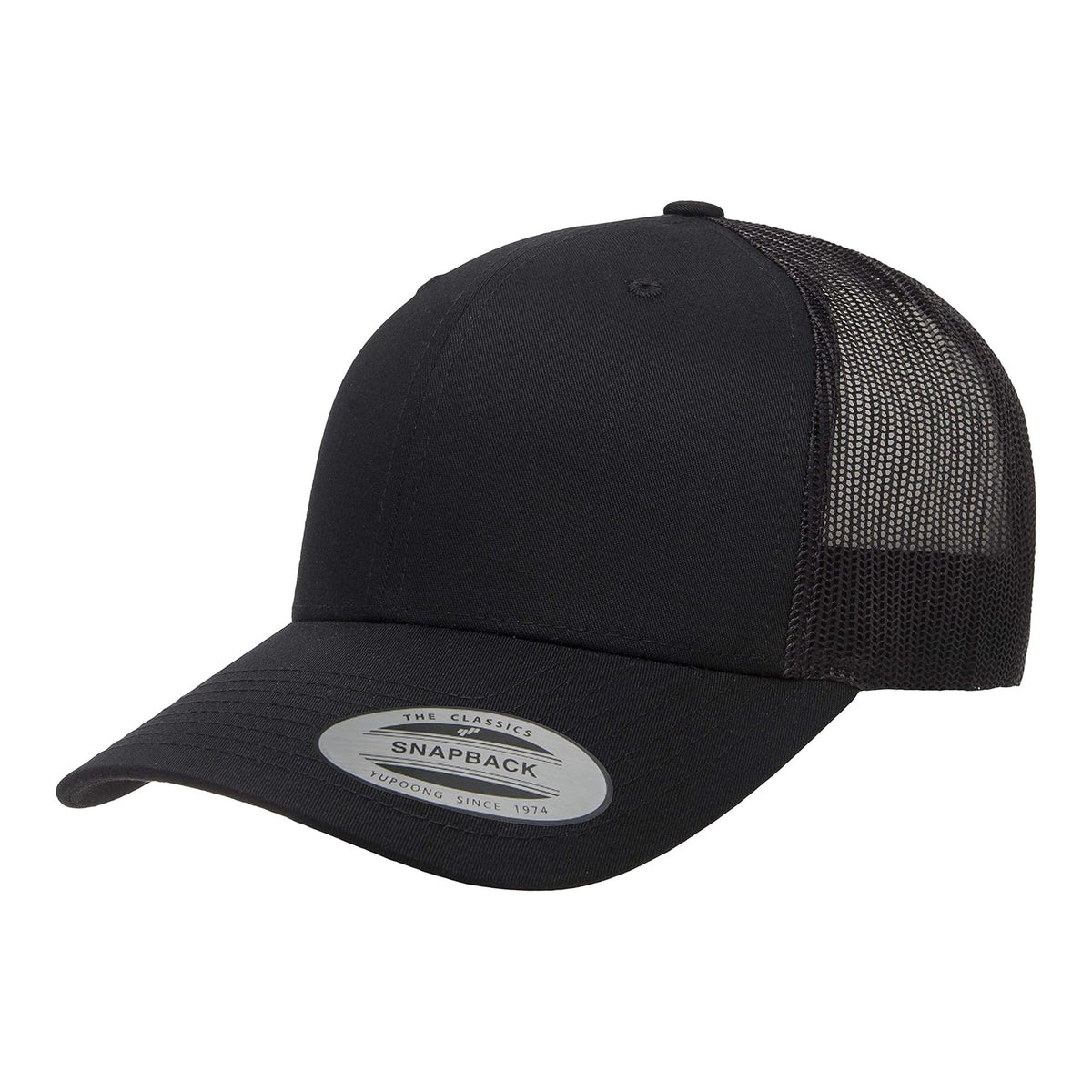 Gorra camionera retro Yupoong YP Classics para hombre, negra, talla única - foto 1