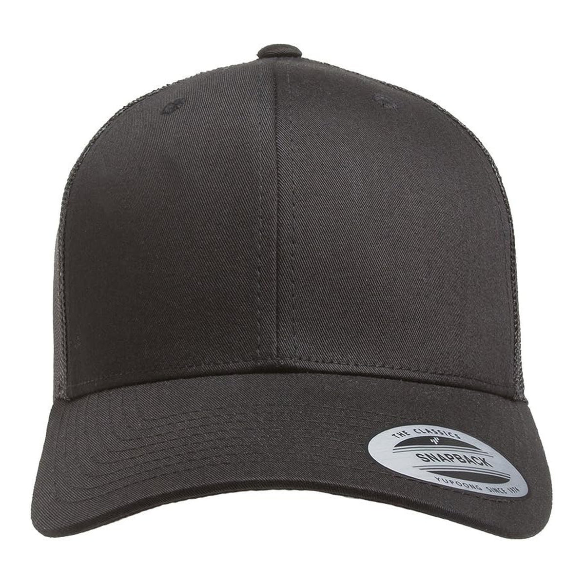 Gorra camionera retro Yupoong YP Classics para hombre, negra, talla única - foto 2