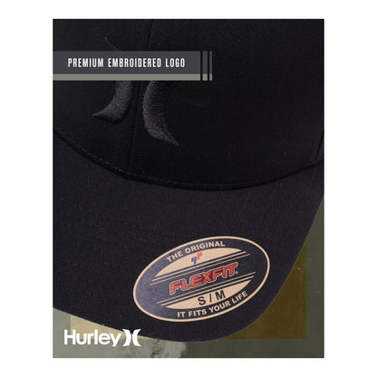 Hurley Gorra de béisbol ajustada con textura para hombre, absorbe la - foto 6
