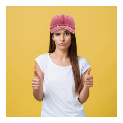 MEINICY Paquete de 3 gorras de béisbol lisas lavadas, estilo retro - foto 3
