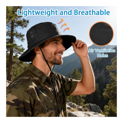 Sombrero de pescador de sol para hombres y mujeres, para pesca, playa - foto 3