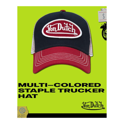 Von Dutch Gorra Trucker Unisex, Colorblock, Visera Curvada, Snapback - foto 2