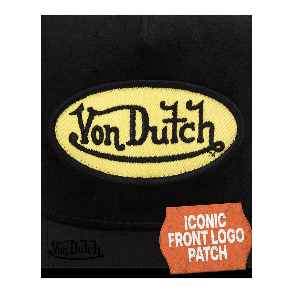 Von Dutch Gorra unisex de terciopelo para camionero, pico curvado - foto 6
